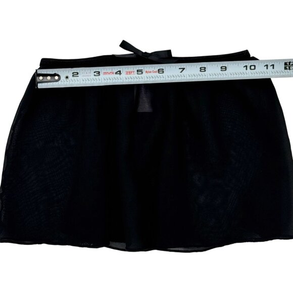 Girls' Dance Activewear Skirt - More Than Magic Size M 6/6X Black Elastic Waist - Picture 2 of 4